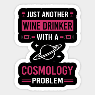 Wine Drinker Cosmology Sticker